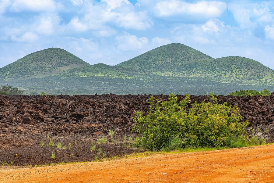 The Shetani lava flow and Chyulu Hills